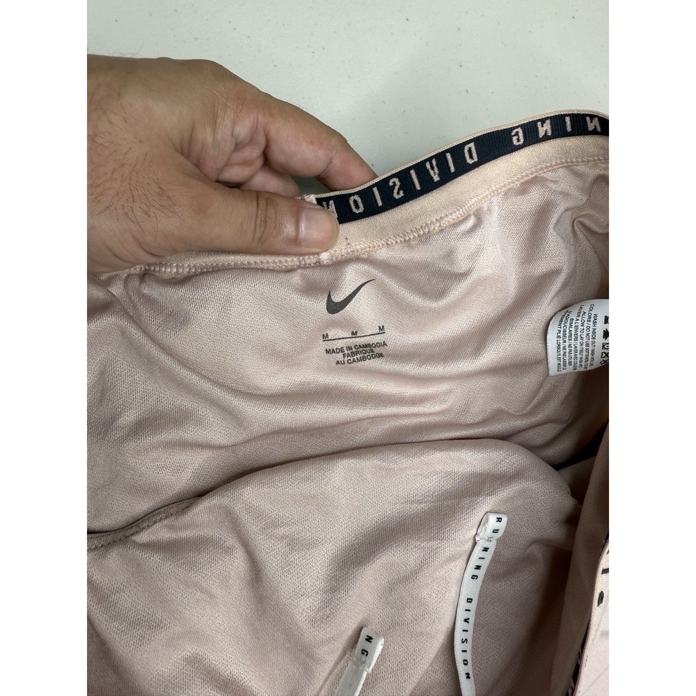 Nike Running Divison Women's Pink Activewear Drawstring Elastic Shorts Size M - Picture 13 of 13